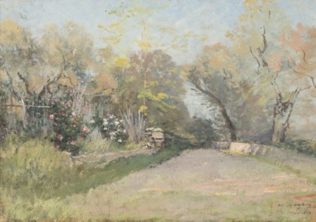Landscape near Antibes. Study. Creator: Alfred Wahlberg.