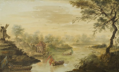 The mill at Ekolsund Castle. Creator: Johan Filip Korn.