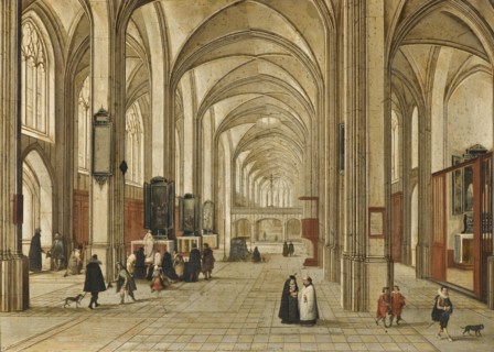 Interior of a Gothic Church, 1604. Creator: Jacob Neeffs.