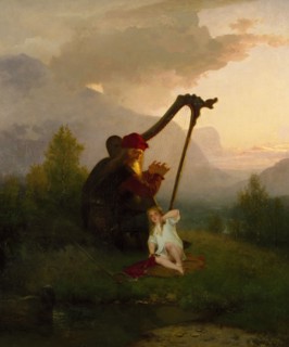King Heimer and Aslög, 1856. Creator: Johan August Malmström.