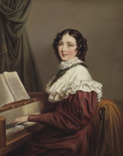 Mathilda Valeria Beatrix d´Orozco (1796-1863), composer, singer, early-mid 19th century. Creator: Axel Johan Fägerplan.
