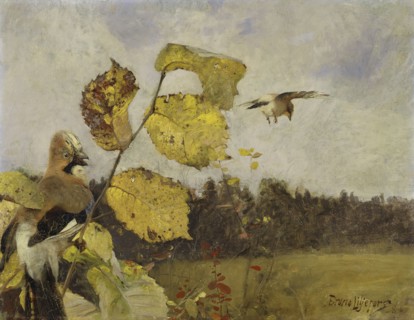 Jays, 1886. Creator: Bruno Liljefors.