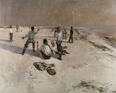 Man Warping, 1888. Creator: Bruno Liljefors.