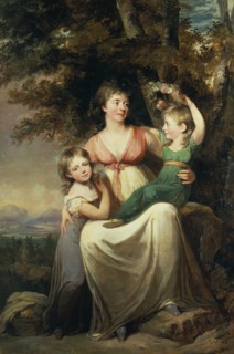 Hedvig Wegelin (1766-1842), married Tersmeden with daughters, late 18th-early 19th century. Creator: Carl Fredrik von Breda.