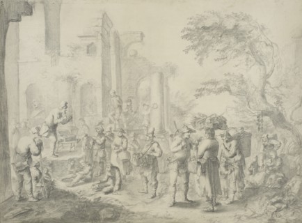 Market scene. Creator: Constantijn van Renesse.