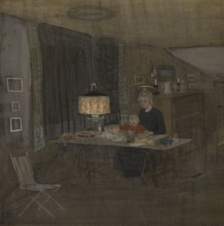 Madonna, 1907. Creator: Ivar Arosenius.