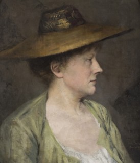 Female portrait, 1881. Creator: Julia Beck.