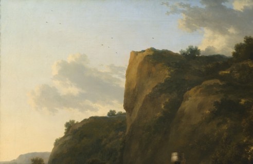 Landscape with Reed Gatherers, 1670s. Creator: Nicolaes Berchem.