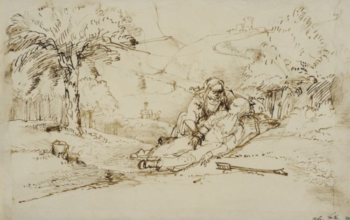 Landscape with Kefalos and Prokris. Creator: Rembrandt Harmensz van Rijn.