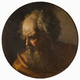 Head of an Apostle, first half of 17th century. Creator: School of Caravaggio.