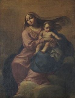 Madonna and Child on a Cloud, 18th century. Creator: Unknown.
