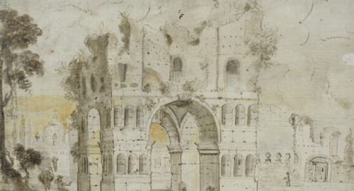 Arch of Janus in Rome, c17th century. Creator: Anon.
