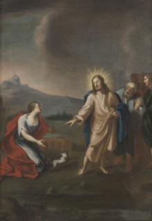 Christ and the Canaanite woman, unknown date. Creator: Anon.