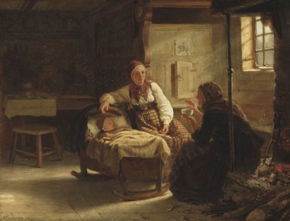The Fortune-teller, 1857. Creator: Adolph Tidemand.