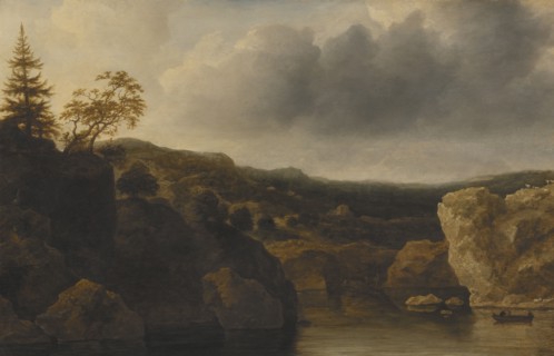 Shore with Steep Cliffs, 1648. Creator: Allart van Everdingen.