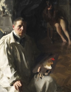 Self-portrait, 1896. Creator: Anders Leonard Zorn.