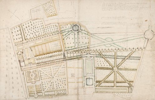 Project to redesign the garden for Mr. Brunet and Pidou at Brunoy, 1687. Creator: Andre Le Notre.