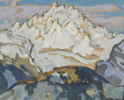 The White Mountain Top. Study from Switzerland. Creator: Anna Katarina Boberg.