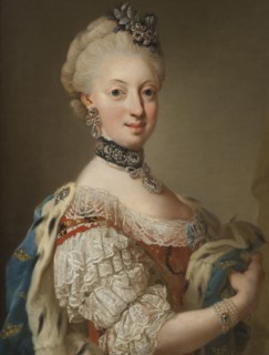 Sofia Magdalena, 1746-1813, Queen of Sweden Princess of Denmark, 1768. Creator: Lorens Pasch the Younger.