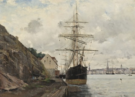 Sea Approach to Stockholm, 1885. Creator: Knut Axel Lindman.