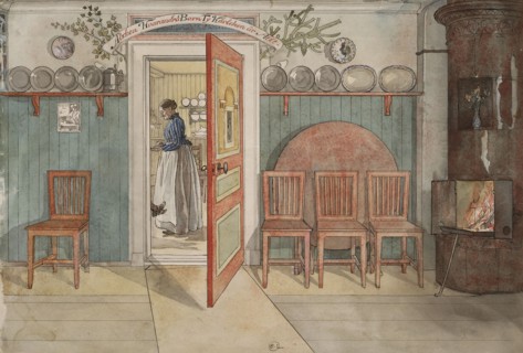 Old Anna. From A Home (26 watercolours). Creator: Carl Larsson.