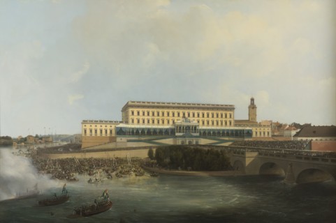 The Acclamation of King Carl XIV Johan of Sweden in 1818. Creator: Karl Stefan Bennet.
