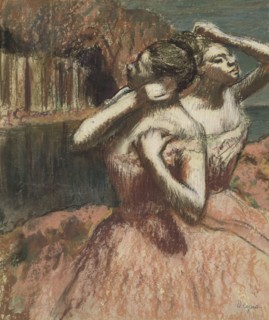 Two Dancers, late 19th-early 20th century. Creator: Edgar Degas.