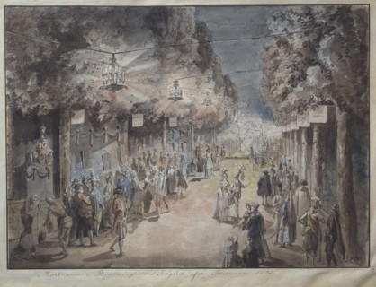 Tournament at Drottningholm's park in 1785. Creator: Elias Martin.