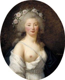 Portrait of a Young Lady as Flora, 1811. Creator: Elisabeth Louise Vigee-LeBrun.