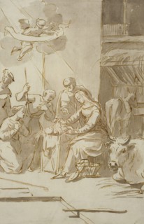 The Adoration of the Shepherds. Creator: Gerard van Houten.
