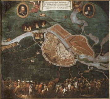 Battle of Novgorod in 1611. Creator: Johan Hammer.