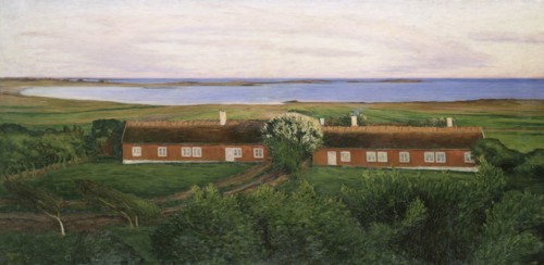 The Neighbouring Farm Houses, 1894. Creator: Karl Nordström.
