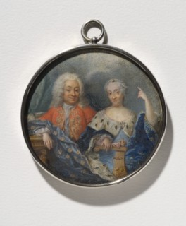 Ulrika Eleonora d.y. (1688-1741), Queen of Sweden, her consort Frederick I..., 18th century. Creator: Niklas Lavreince.
