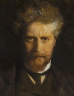 Self portrait, 1920. Creator: Oscar Bjorck.