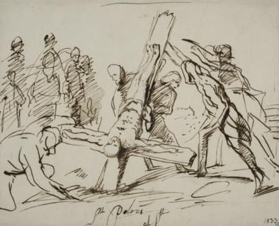 Crucifixion of St. Peter. Creator: Philip Koninck.