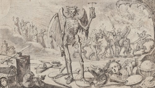 Vanitas with Death and the Last Judgment. Creator: Philip Tideman.