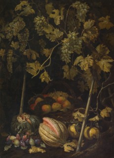 Still Life with Fruit and Vine, 1620s. Creator: Pietro Paolo Bonzi.