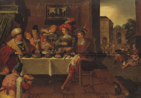 The Rich Man and Lazarus. Creator: School of Frans Francken I.
