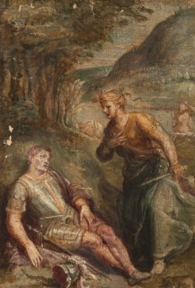 Rinaldo and Armida, c16th century. Creator: Anon.