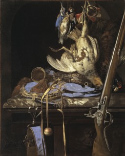 Still Life with Hunting Gear, 1664. Creator: Willem van Aelst.
