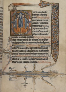 Psalter,  c.1240. Creator: Workshop of William de Braile.