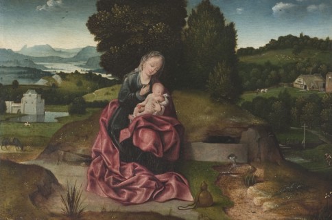 Virgin and Child Resting during the Flight into Egypt, c1500s. Creator: Joachim Patinir.
