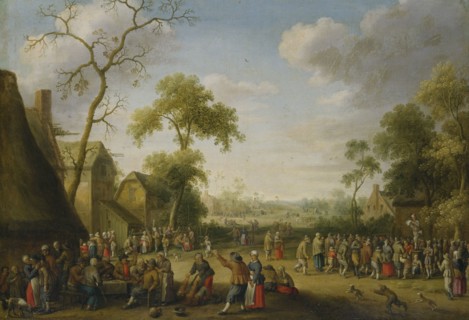 Village Scene, 1637. Creator: Joost Cornelisz Droochsloot.