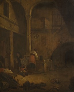 Woman at a Well in an Italian Farmhouse, c1660s. Creator: Unknown.
