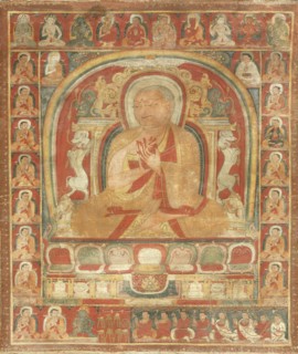 An Abbot and His Lineage, 14th century or earlier. Creator: Anon.