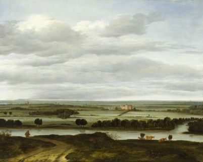 Panoramic Landscape near Rhenen with the Huis ter Lede, c1668. Creator: Anthonie van Borssom.
