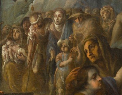 Miracles of Saint Salvador de Horta (Milagros del beato Salvador de Horta) (image 3 of 4), c1720. Creator: Juan Rodríguez Juárez.