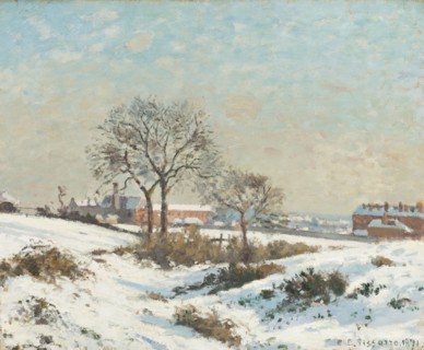 Snowy Landscape at South Norwood, 1871. Creator: Camille Pissarro.