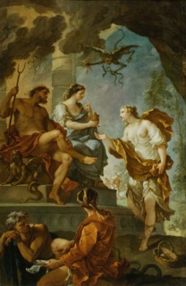 Psyche Obtaining the Elixir of Beauty from Proserpine, c1735. Creator: Charles-Joseph Natoire.