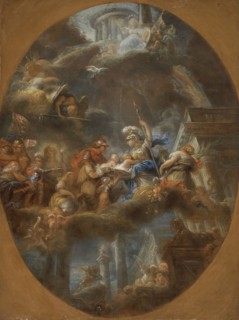 Nobility Offering the Imperial Russian Children to Minerva, c1795. Creator: Gabriel François Doyen.